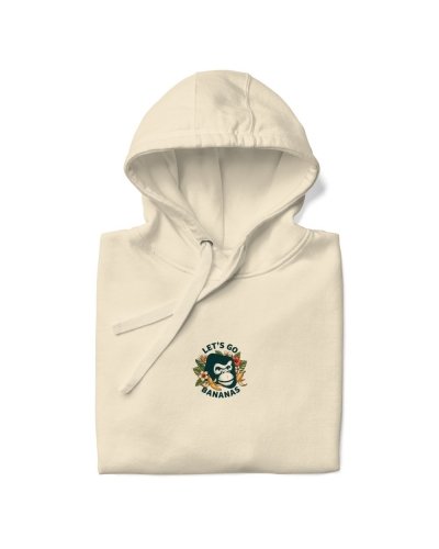 HOODIE LET’S GO BANANAS / XL / Bone